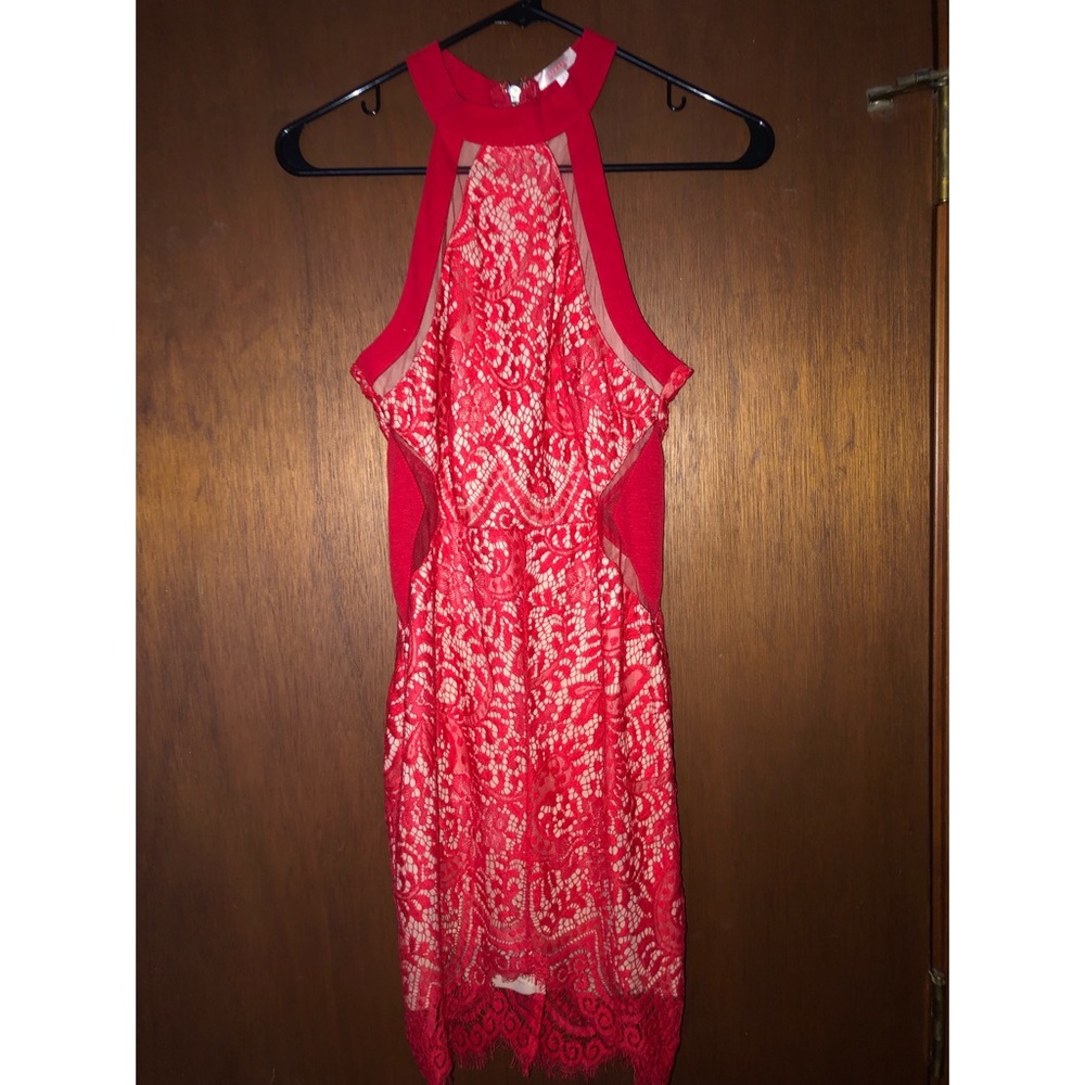 Red party dress size small